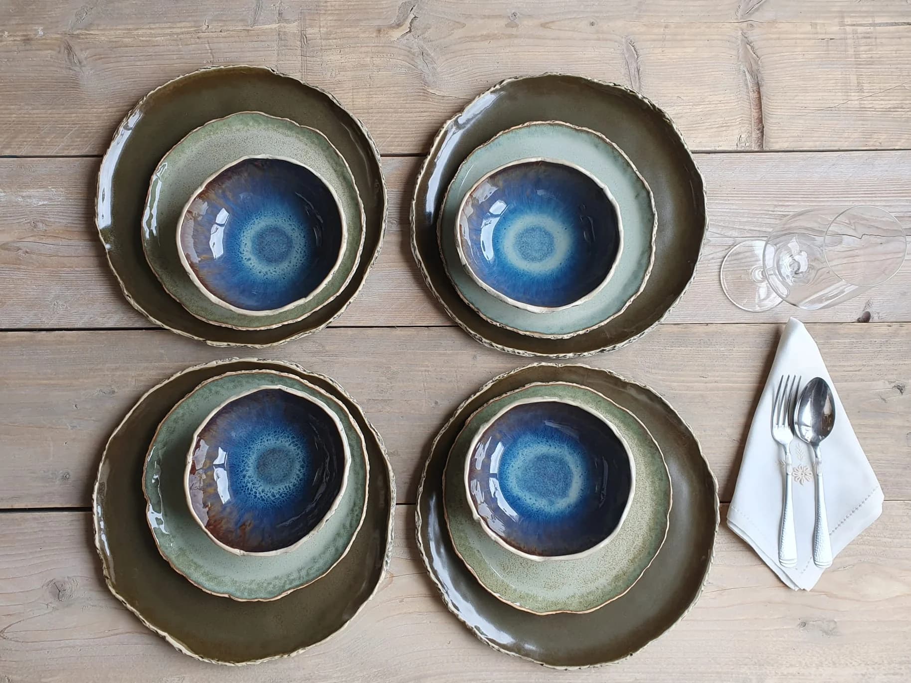 Four person dinner set "Dawn"